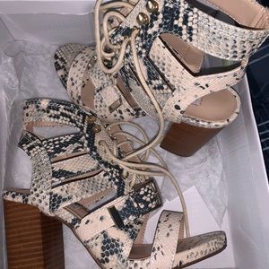 Steve Madden Snake Skin Heel